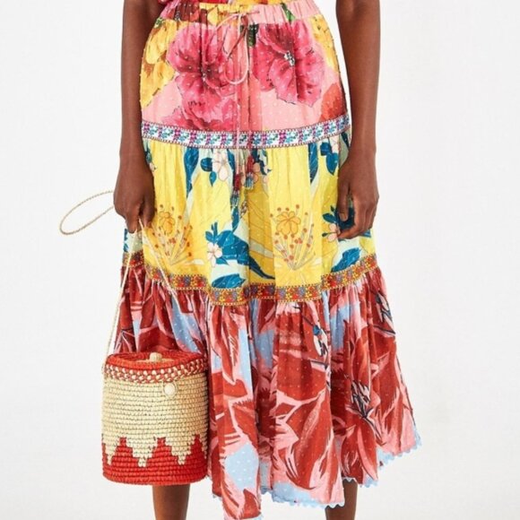 FARM Rio Dresses & Skirts - NWT FARM Rio Garden Maxi Skirt in Multi S $175